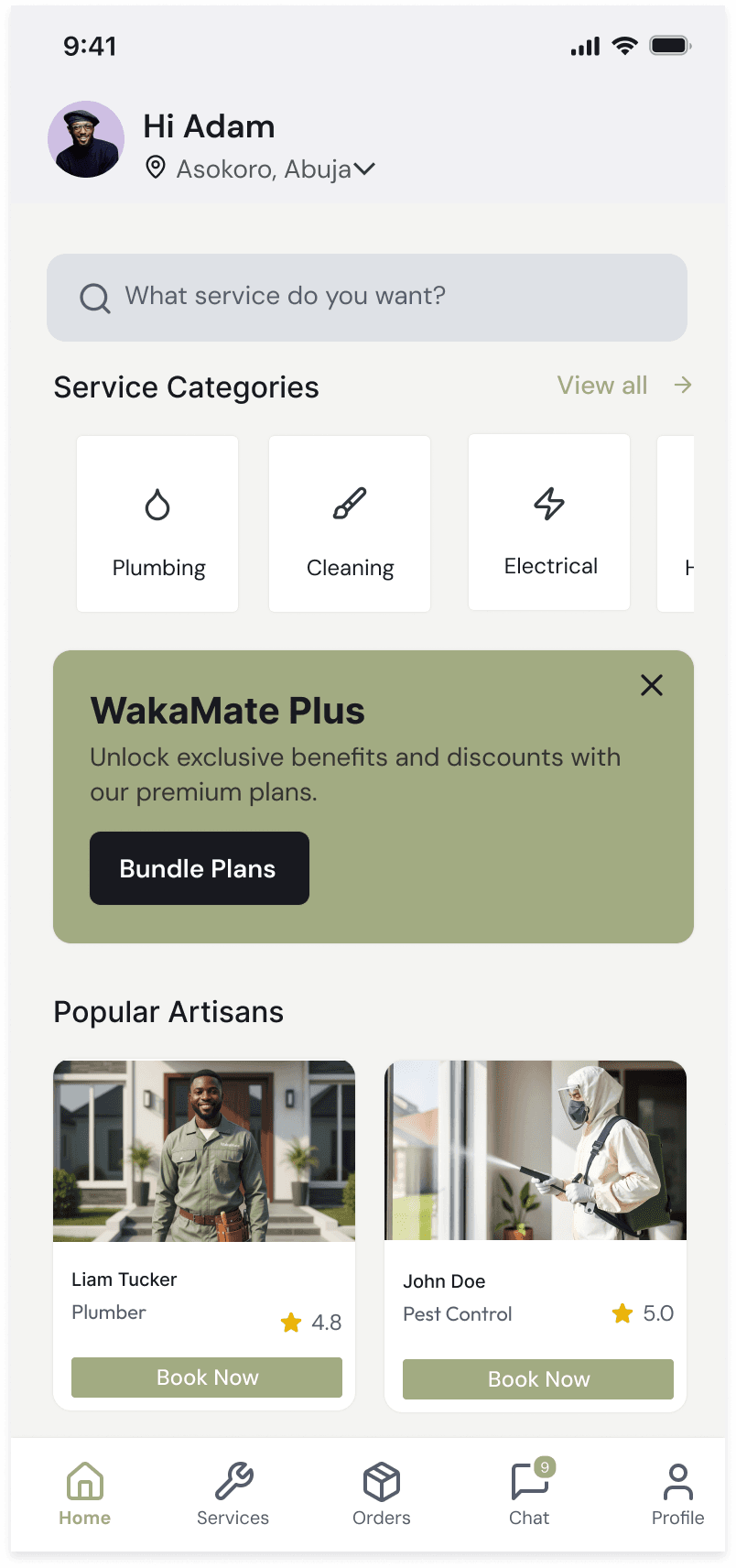 WakaMate app preview